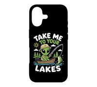 Carcasa para iPhone 17 Pesca Alien Lago Vida Pescador OVNI Secuestro Nave Espacial