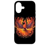 Carcasa para iPhone 17 Phoenix Eagle Renacido Nuevo Comienzo Llamas Bajo Sol Simbólico