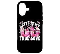 Carcasa para iPhone 17 Pink Latte Mug Set True Love For Women Valentines Coffee