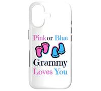 Carcasa para iPhone 17 Pink Or Blue Grammy Loves You Baby Girl Or Boy Pronto