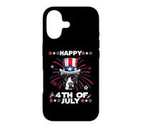 Carcasa para iPhone 17 Pit Bull Dog Patriotic American 4th of July Dogs Lovers