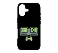 Carcasa para iPhone 17 Pixel Art Ctrl C Diseño de Controlador de Juegos