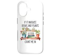 Carcasa para iPhone 17 Plants & Book Lover,Plant Lady If It Involves Books & Plants