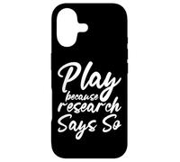 Carcasa para iPhone 17 Play Because Research Says So Ejercicio Salud Diversión