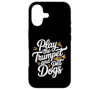 Carcasa para iPhone 17 Play The Trumpet and Pet Dogs Banda de música de latón |-