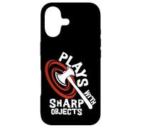 Carcasa para iPhone 17 Plays with Sharp Objects Funny Axe Throwing Lover