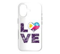 Carcasa para iPhone 17 Poliamor Bandera Amor Corazón Poliamoroso