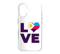 Carcasa para iPhone 17 Poliamor Bandera Amor Corazón Poliamoroso