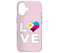 Carcasa para iPhone 17 Poliamor Bandera Amor Corazón Poliamoroso