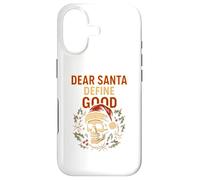 Carcasa para iPhone 17 Política de Navidad Dear Santa Definir Buena Diversión Parodia Hombre
