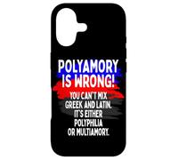 Carcasa para iPhone 17 Polyamory Is Wrong Poliamoroso Poliamor Orgullo Amor
