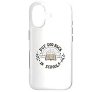 Carcasa para iPhone 17 Poner a Dios de Nuevo en Las escuelas Biblia Christian Jesus Teacher