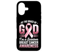 Carcasa para iPhone 17 por la Gracia de Dios Soy un Sobreviviente Conciencia del Cáncer de Mama