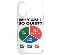 Carcasa para iPhone 17 ¿por qué Soy Tan introvertido? Humor Introvertido Socialment