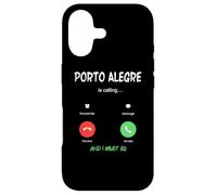 Carcasa para iPhone 17 Porto Alegre está Llamando y Debo IR a Brasil de Viaje