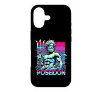 Carcasa para iPhone 17 Poseidón Mitología Griega Antigua Grecia Estilo Vaporwave
