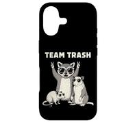 Carcasa para iPhone 17 Possum Ratte Mapache Lover Rock Sign Cool Retro Team Trash
