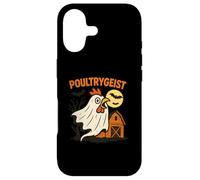 Carcasa para iPhone 17 Poultrygeist Funny Chicken Ghost Halloween Pun Design