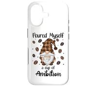 Carcasa para iPhone 17 Poured Myself a Cup of Ambition Mug GNOME Coffee Drinking