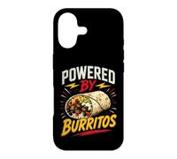 Carcasa para iPhone 17 Powered by Burritos Funny Burrito Saying Humor Joke Gag