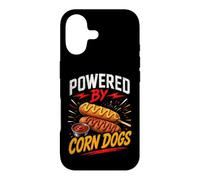 Carcasa para iPhone 17 Powered by Funny Corn Dogs Saying Humor Joke Gag