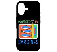 Carcasa para iPhone 17 Powered by Sardines Funny Sardine Energy Humor Graphic