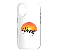 Carcasa para iPhone 17 Pray Sunset Inspirational Religious Christian Faith