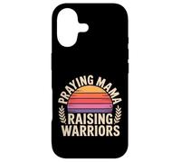 Carcasa para iPhone 17 Praying Mama Raising Warriors Faith Maternidad Madre |-