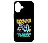 Carcasa para iPhone 17 Precaución Científico Loco en el Trabajo Funny Science Scientist's
