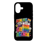 Carcasa para iPhone 17 Pregúntame sobre mi Agenda Gay Orgullo LGBT Divertido