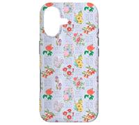 Carcasa para iPhone 17 Preppy Floral on Chinoiserie Trellis en Azul Claro