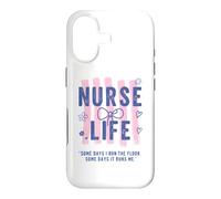 Carcasa para iPhone 17 Preppy Nurse Cute Bow Nurse Cita Divertido RN Trabajo Enfermera Humor
