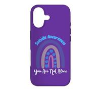 Carcasa para iPhone 17 Prevención de Conciencia del Suicidio Arco Iris No estás Solo Amor