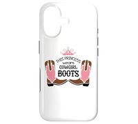Carcasa para iPhone 17 Princesa Cowgirl Botas Western Country Rodeo Girl
