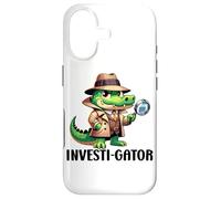 Carcasa para iPhone 17 Private Investigator PI Funny Alligator Pun Detective Spy