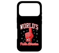 Carcasa para iPhone 17 Pro #1 Public Librarian World - Gráfico de Dedos de Espuma número uno