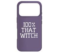 Carcasa para iPhone 17 Pro 100% Esa Bruja Esqueleto Huesos Meme Halloween EN LA Espalda
