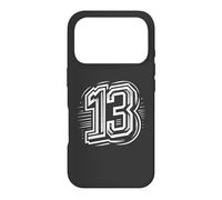 Carcasa para iPhone 17 Pro 13 - Atrás - Unlucky to Some - Número 13 para Equipos Deportivos