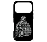 Carcasa para iPhone 17 Pro 2 Corinthians 10:4 Weapons of Warfare Mighty God Bible Verse
