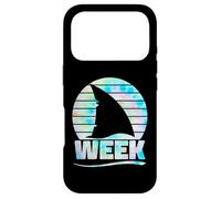 Carcasa para iPhone 17 Pro 2025 Week Retro Shark Fin Lover Sea Ocean Animal Summer Trip