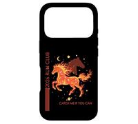 Carcasa para iPhone 17 Pro 2026 Run Fire Horse Running Fitness Atleta Runners Club