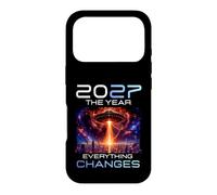 Carcasa para iPhone 17 Pro 2027 The Year Everything Changes First Contact Alien UFO
