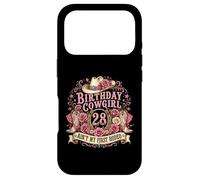 Carcasa para iPhone 17 Pro 28th Birthday Cowgirl 28 Year Old Country Western Girl Women