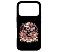 Carcasa para iPhone 17 Pro 50th Birthday Cowgirl 50 Year Old Country Western Girl Women