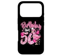 Carcasa para iPhone 17 Pro 50th Birthday Gift Flamingo Fan 50 Year Old Girls 50th Bday