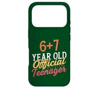 Carcasa para iPhone 17 Pro 6 7 Meme Diseño de cumpleaños número 13 Ahora Soy Oficialmente un Adolescente