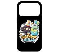 Carcasa para iPhone 17 Pro 6 años cumpleaños Ninja Boys Six 6th Sexto Kids Party Cute