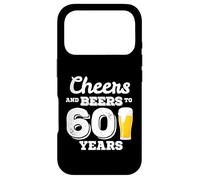 Carcasa para iPhone 17 Pro 60th Birthday Cheers and Beers to 60 Years