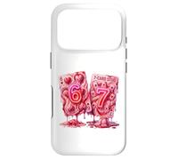 Carcasa para iPhone 17 Pro 67 Six Seven Valentine Hearts Poker Card Meme Couple Girls