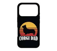 Carcasa para iPhone 17 Pro 70s Retro Vintage Sunset Pembroke Welsh Corgi Dog Dad Lover